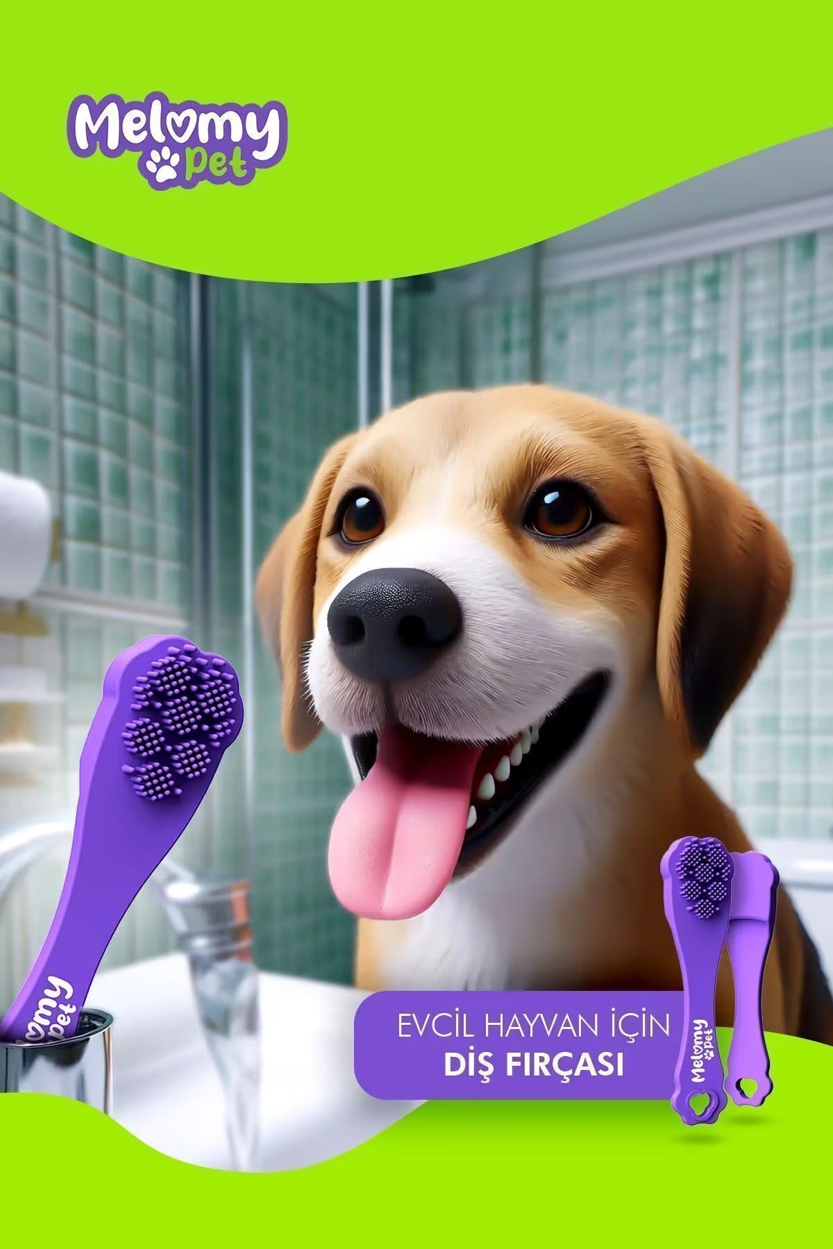 Melomy Pet Silikon Diş Fırçası