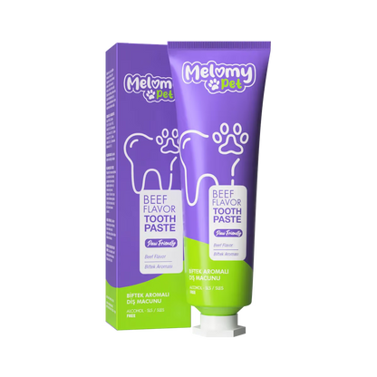 Melomy Pet Biftek Aromalı Diş Macunu