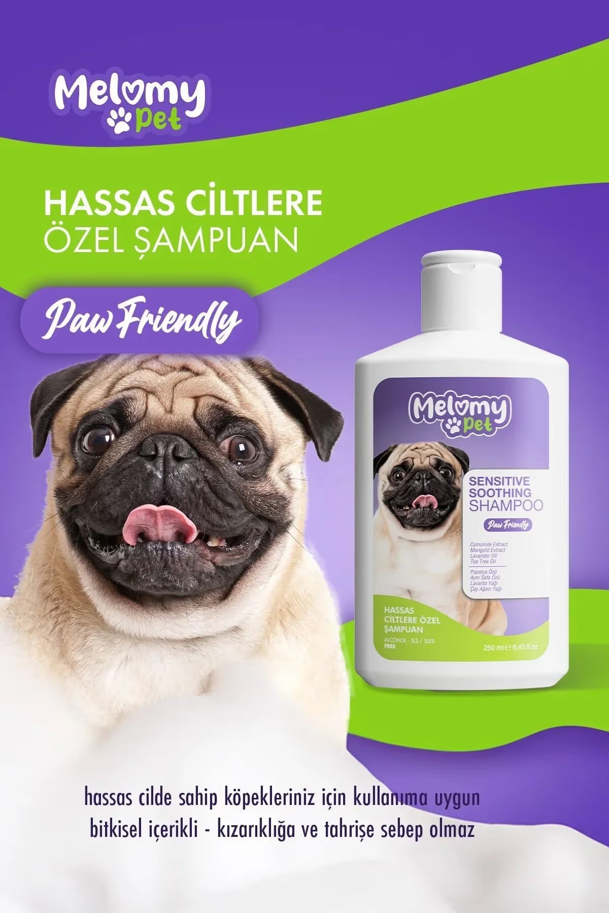 Melomy Pet Hassas Ciltlere Özel Şampuan