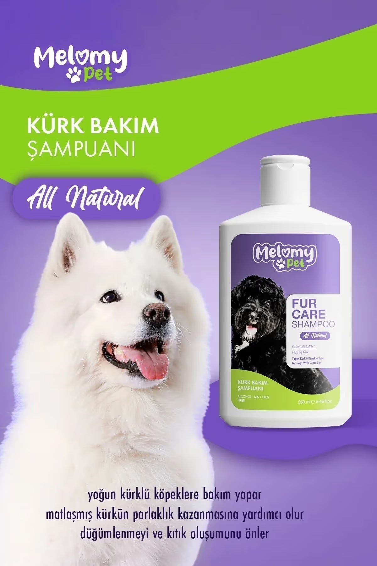 Melomy Pet Kürk Bakım Şampuanı
