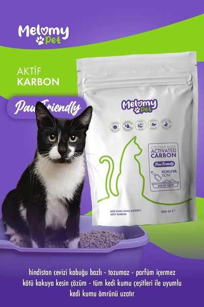Melomy Pet Kedi Kumu Koku Giderici (Aktif Karbon)