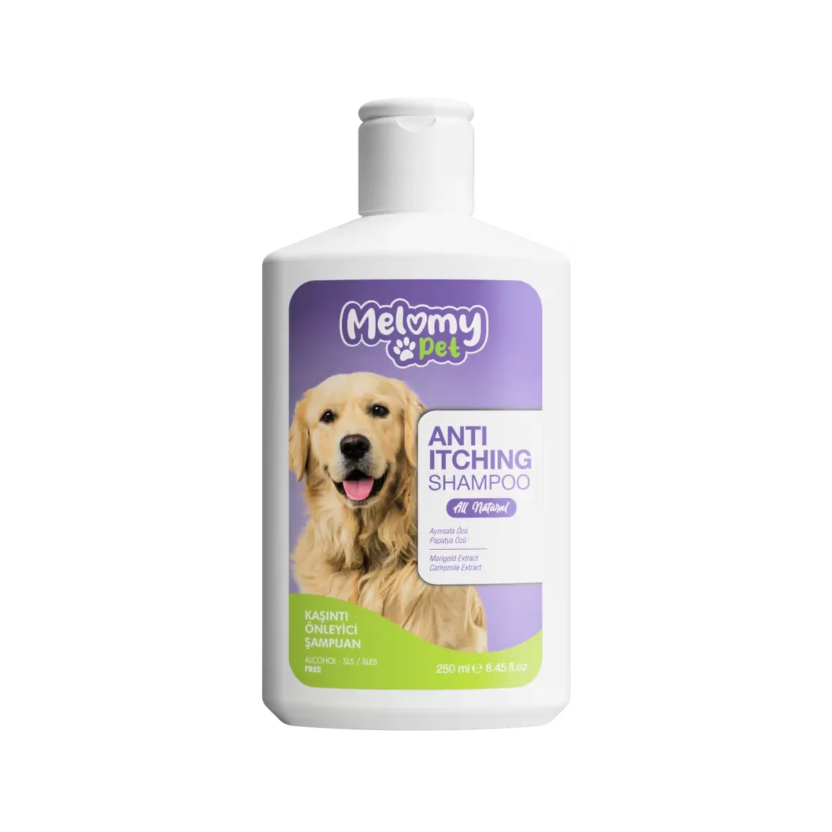 Melomy Pet Kaşıntı Önleyici Şampuan - Aynısafa ve papatya özlü köpek şampuanı